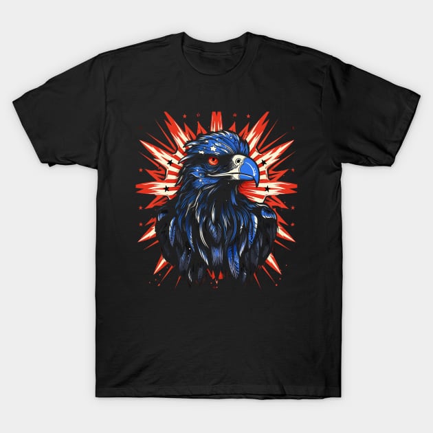 Patriotic Crow T-Shirt by JH Mart